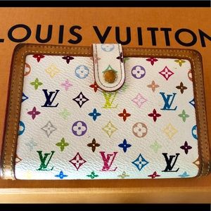 AUTH Louis Vuitton Multicolor Bi-fold Wallet